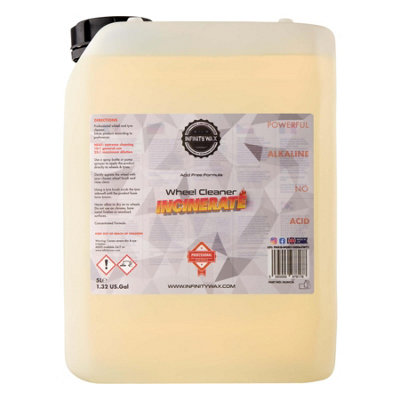  - Infinity Wax Incinerate Wheel Cleaner Add Free Formula Valeting 5L Iclinc5L
