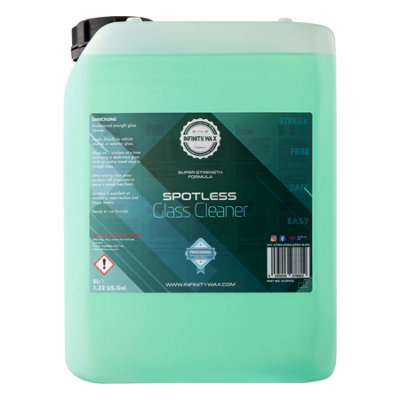  - Infinity Wax Spotless Glass Cleaner Super Strenght Formula Detailing 5L Iclspo5L