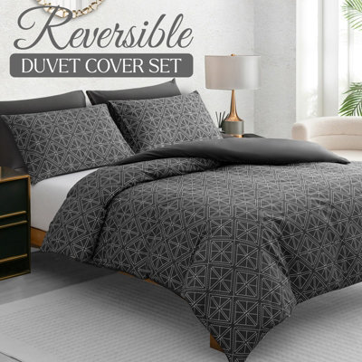 Pamposh Single Duvet Cover Set Premium Brushed Microfiber Duvet Cover Ultrasoft Hypoallergenic Reversible With Zipper Closure from B&Q