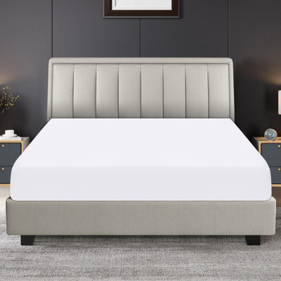 Pamposh Super King Fitted Sheet  Durable Elastic Bed Sheets Premium Brushed Microfiber Superking Fitted Sheet Oekotex Certified from B&Q