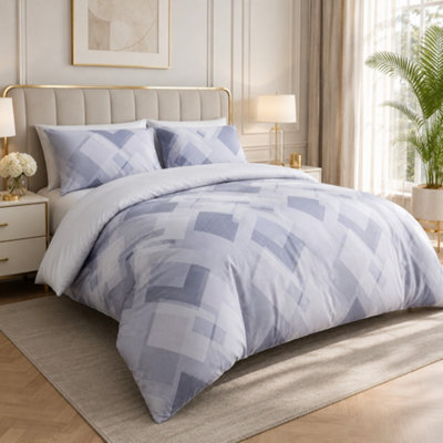 Pamposh Grace King Size Duvet Cover Sets Premium Brushed Microfiber Ultrasoft Hypoallergenic Reversible Quilt Cover With Zipper Closure from B&Q