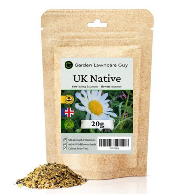 B&Q -  Uk Native Wild Flower Seeds Mix 20G (10M²)