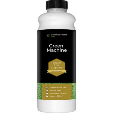 Garden Lawncare Guy Green Machine Lawn FeedLiquid Iron Sulphate For Lawns With Nitrogen1L Fertiliser from B&Q