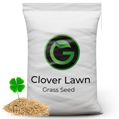 Garden Lawncare Guy Clover Lawn Seed95% Grass Seed With 5% White Clover5Kg from B&Q