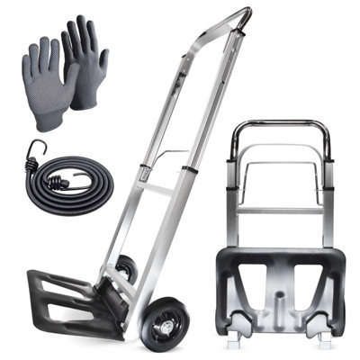 Wmr Folding Hand Truck Max Load 90Kg - Silver - Image 5