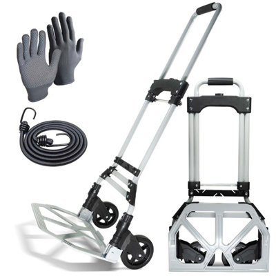 WMR Heavy Duty Folding Aluminium Hand Truck 80Kg Load Capacity from B&Q