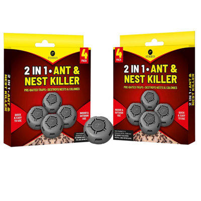 Ferris 8 Pk Ant Killer Bait Station Destroys Ants And Their Nests Traps Used IndoorsKills Colonies Use At Home & Garden from B&Q