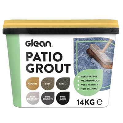 B&Q -  Glean Patio Grout Jointing Compound Weed Resistant Paving JointNatural14Kg