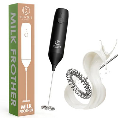 Oliver's KitchenRechargeable Milk FrotherUsb-C (Black) from B&Q