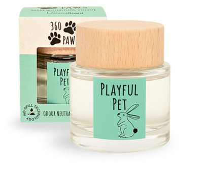 B&Q -  Playful Pet Odour Neutralising Diffuser  Fresh Cotton And Musk 80Ml  Aromaguard Pet Suitable Home Fragrance