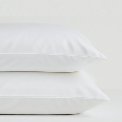 Cool & Comfy Silk Housewife Pillowcase Pair (Eucalyptus) from B&Q