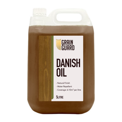 Grain Guard LTD Grain Guard Danish Oil Natural Blend For Wooden Surfaces5 Litres from B&Q