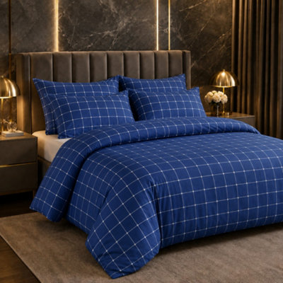 B&Q Lazzaro King Size Duvet Cover Sets Premium Microfiber King Size Duvet Cover Sets 3Pcs Ultrasoft Hypoallergenic With Zipper Closure