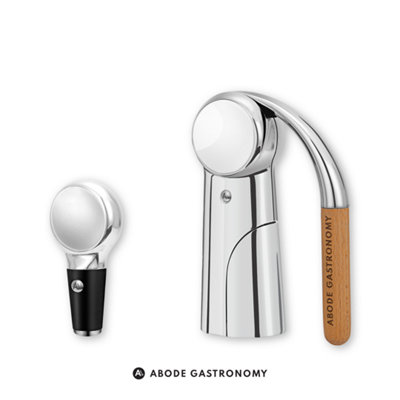Abode Gastronomy Foundry Lever Corkscrew & Wine Stopper Set Of 2 from B&Q