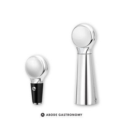 Abode Gastronomy Foundry Self Pulling Corkscrew & Bottle Stopper Set from B&Q