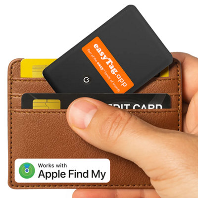 ReFind Easytag Wallet Tracker Card (Apple Only)Rechargeable Wallet Finder & Luggage Tracking Card Compatible With Apple Find My App from B&Q