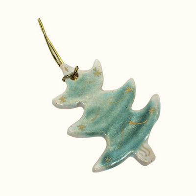 Storm Flowers Garden Christmas Tree Hanging Ceramic Decoration from B&Q