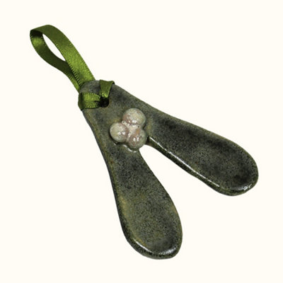 Storm Flowers Garden Mistletoe Hanging Ceramic Decoration from B&Q