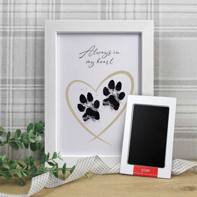 Oh So Precious Framed Pet Paw Print Keepsake With Ink Kit from B&Q