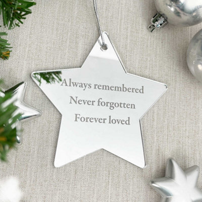 Oh So Precious Mirrored Acrylic Star Hanging Decoration from B&Q