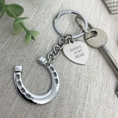 Oh So Precious Always In My Heart Charm Horse Memorial Keyring from B&Q