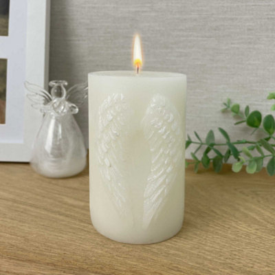 Oh So Precious 3D Guardian Angel Wings Candle from B&Q