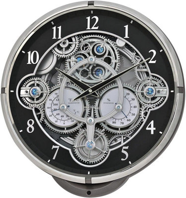 Rhythm Clock Magic Motion With Cogs And Gears from B&Q