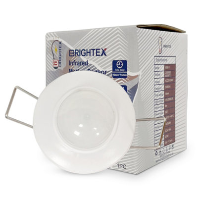 Brightex LED Brightex Recessed Pir Motion Sensor Ceiling Mounted Occupancy Detector from B&Q