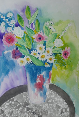 A Vase Of Lovely Flowers 29.7 X 41.9 X 0.3 Cm (11.7 X 16.5 X 0.1 Inches) from B&Q