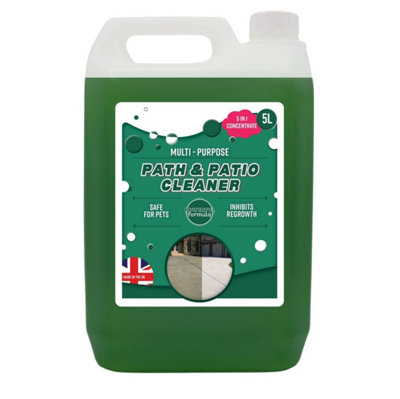 B&Q -  Path & Patio Cleaner Fluid Spray Wet And Walk Away Green Stain Remover5 Litre
