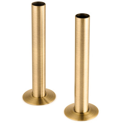 Sandy Beach Brushed Brass Pipe Covers And Collars 130mm X 18mm from B&Q