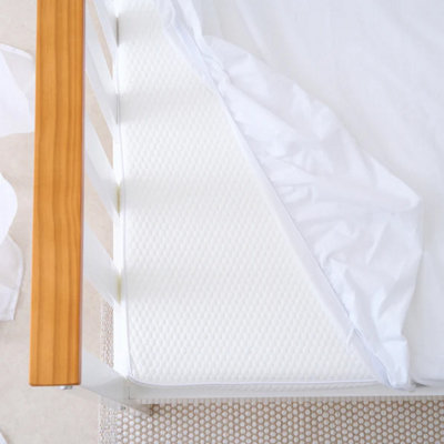 The Tiny Bed Company Waterproof Fitted Mattress ProtectorJunior Bed (190 X 90Cm) from B&Q