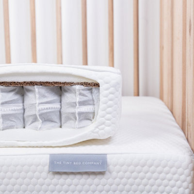 The Tiny Bed Company Tiny Dreamer DeluxeCoconut Coir & Pocket Sprung Cot Bed Mattress (140 X 70Cm) from B&Q