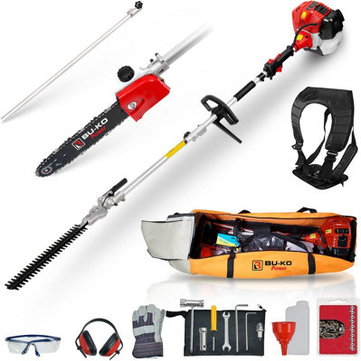 Bu-Ko 52Cc Long Reach Petrol Hedge Trimmer And Pruner Saw With 75Cm Extension Pole And Toolbag from B&Q