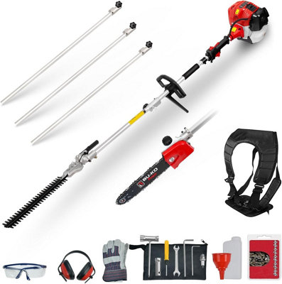Bu-Ko 52Cc Long Reach Petrol Hedge Trimmer And Pruner Saw With 3X 75Cm Extension Pole from B&Q