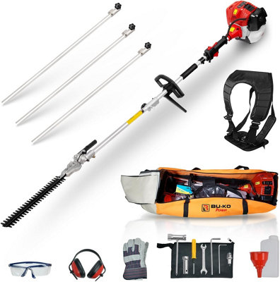 Bu-Ko 52Cc Long Reach Petrol Hedge Trimmer And 3X 75Cm Extension Pole W/toolbag from B&Q