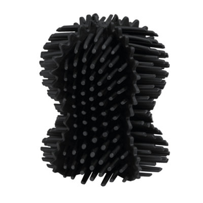 Reborn® Black Reborn Recycled Toilet Brush Head - Graphite Replacement - With 360 Hourglass Brush Head - Made In The Uk