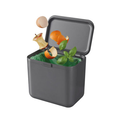ReBorn® Reborn Recycled Food Waste BinDark Grey5 Litre CapacityMade In The Uk from B&Q