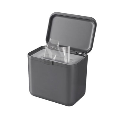ReBorn® Reborn SquishbinSoft Plastics Recycling BinDark GreyCompress Up To 20L Of Plastic BagsMade In The Uk from B&Q