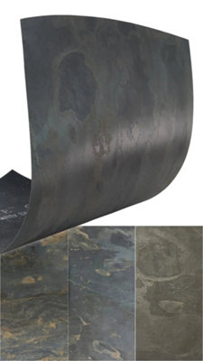 B&Q -  California Gold Slate Veneer 122 X 61Cm Sheet