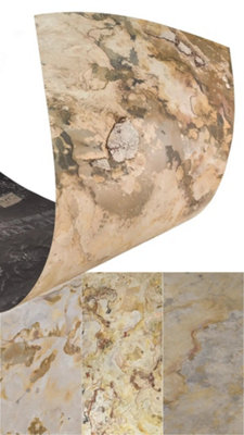 B&Q -  Falling Leaves Slate Veneer 122 X 61Cm Sheet