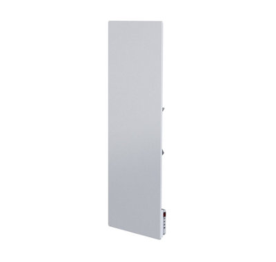 Rose Heaters Lavender Glass Infrared Heater VerticalGreySmart Wifi Control400W from B&Q