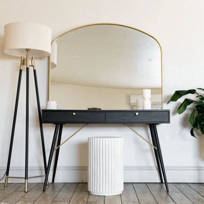 Jōbū Jobu HomeYokoGold Metal Gentle Arch Mirror95Cm X 120Cm from B&Q