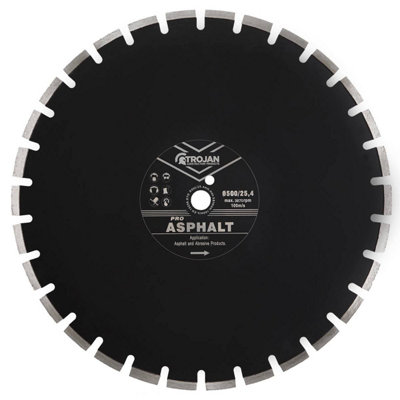 Trojan Construction Products Trojan Pro Asphalt Diamond Blade 500mm/20" X 25.4 from B&Q