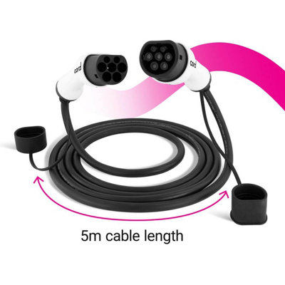 Cord 5M Ev Charging Cable22Kw Three Phase Type 2 from B&Q