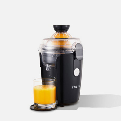 Fridja F800 Automatic Citrus JuicerPowerful Electric Juicer For OrangesLemonsLimes And GrapefruitsDrip-Free Spout from B&Q