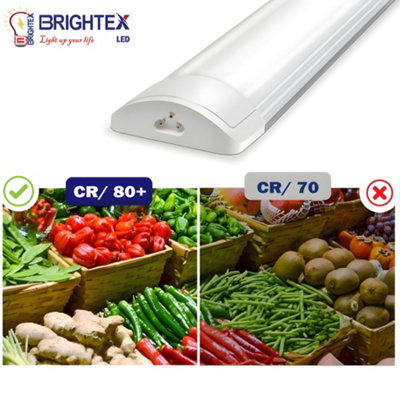 Brightex LED Brightex 2Ft Linkable Led Batten Light 30W 3000 Lumen 600mm Ceiling Mount Slimline Garage Office Workshop Cool White 6500K from B&Q