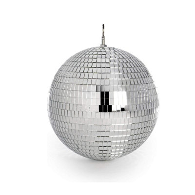 Magna Retail Mirror Disco Ball Hanging Silver Glitter Ball Disco Light Effect Lightweight Mirror Decoration Parties20Cm from B&Q