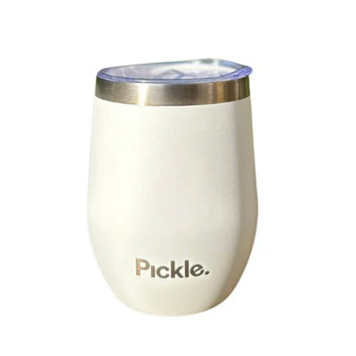 Pickle Picnic Stainless Steel TumblerFor The Love Of White from B&Q