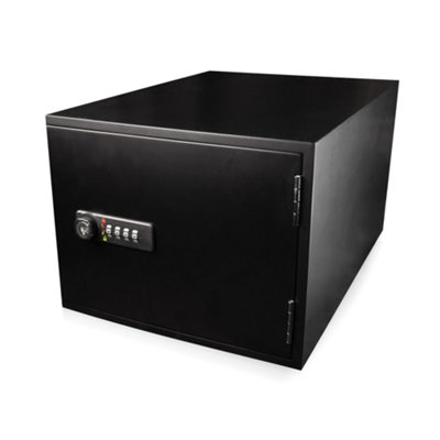 Surebox Lock BoxBamboo12 Litre Lockable Box4 Digit Combination LockPremium Secure Home StorageBlack from B&Q